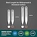 2.0-inch and 2.5-inch Power Stays Magnetic Collar Stays by Würkin Stiffs | 1 Pair of Each Size | Includes (2) 2.0” Power Stays and (2) 2.5” Power Stays with Storage Case | As Seen on Shark Tank