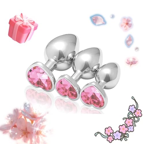 New Stainless Steel Training Sets 3pcs Portable Butt Sets Plug Expanding Toy Anales Adult Toys Plug...