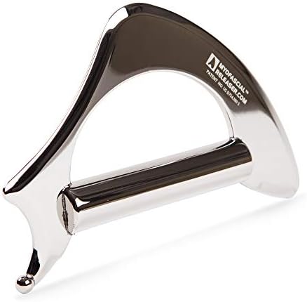 Myofascial Releaser Ergo Tool - Stainless Steel Ergonomic Physical Therapy Tool for IASTM and Myofascial Release - All in One Design with 6 Different Treatment Edges