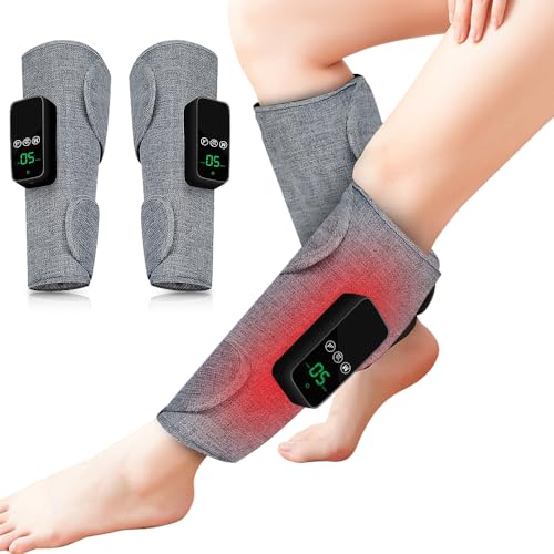 2 Pi&egrave;ces Masseur De Jambe avec Fonction Chauffante...