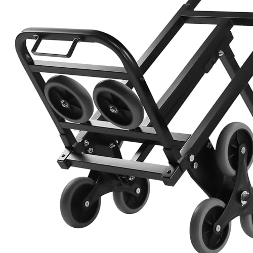 Carrito Plegable Resistente para Carga Pesada Negro miniatura 6
