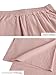 ECUPPER Womens Casual Loose Elastic Waist Cotton Trouser Cropped Wide Leg Pants Pink 12-14
