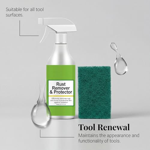 Rust Remover & Protector Spray - 10.14 fl oz con 1 Esponja miniatura 6