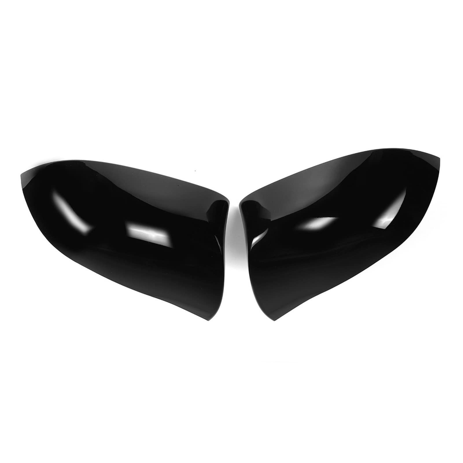 Housse de rétroviseur aérodynamique noir brillant pour BMW X5 X6 2014-2018