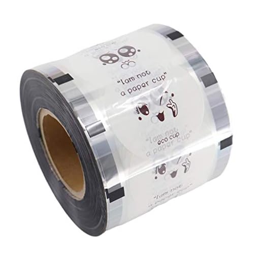 VANLUMZ 3000PCS Cup Sealer Film 90-105mm Bubble Tea Cup Sealing Film for PP Cups White Smiling Patterns