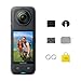 Produktbild Insta360 X4 Adventure Bundle - 8K wasserdichte 360 Action Kamera, 4K Weitwinkel-Video, unsichtbarer Selfie-Stick, Abnehmbarer Objektivschutz, 135 Min Akkulaufzeit, KI-Bearbeitung, Stabilisierung, für