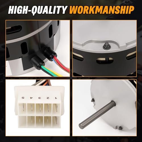 1/2 HP ECM X-13 Furnace Blower Motor 6205E, 208/230V 3.8A, 1050RPM, Fit for American Standard & Trane, Carrier/ICP, etc. 1/2 HP X13 Constant Torque Motor with One Year Quality Assurance