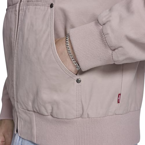 Image of Levi's Men's Workwear Cotton Canvas Hooded Bomber Jacket