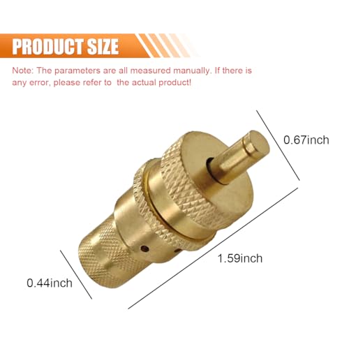 Image of 4PCS Automatic Tire Deflator, Brass Adjustable Tire Deflator Kit, Universal 6-30 PSI Preset Air Down Tire Deflators Offroad Accessories, Fits Most Car, Truck, ATV, Truck