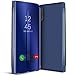 Produktbild Conie MF10812 Mirror Flip Kompatibel mit Huawei P20, Mirror Case Hülle Standfunktion Spiegel Effekt Flip Cover One Touch Bedienung für P20 Bookcover Blau