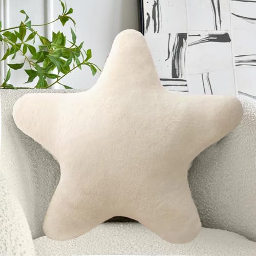 YISKY Stern Plüsch Kissen für Kinder, Flauschiges Stern Dekokissen für Wohnzimmer, Sofa und Schlafzimmer