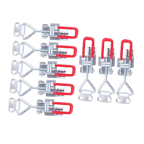 IWOWHERO Toggle Clamp Lever Handle Galvanized Iron Stainless Steel Resistant for Home Office