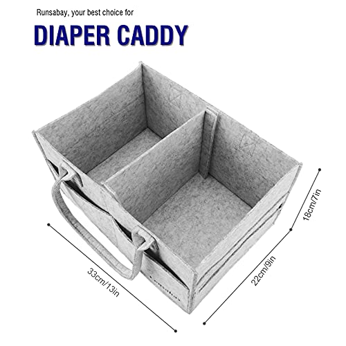 Runsabay DIAPER CADDY 02 Baby Diaper Caddy Organizer Portable Nursery Essentials Storage Basket Bin thumb #2