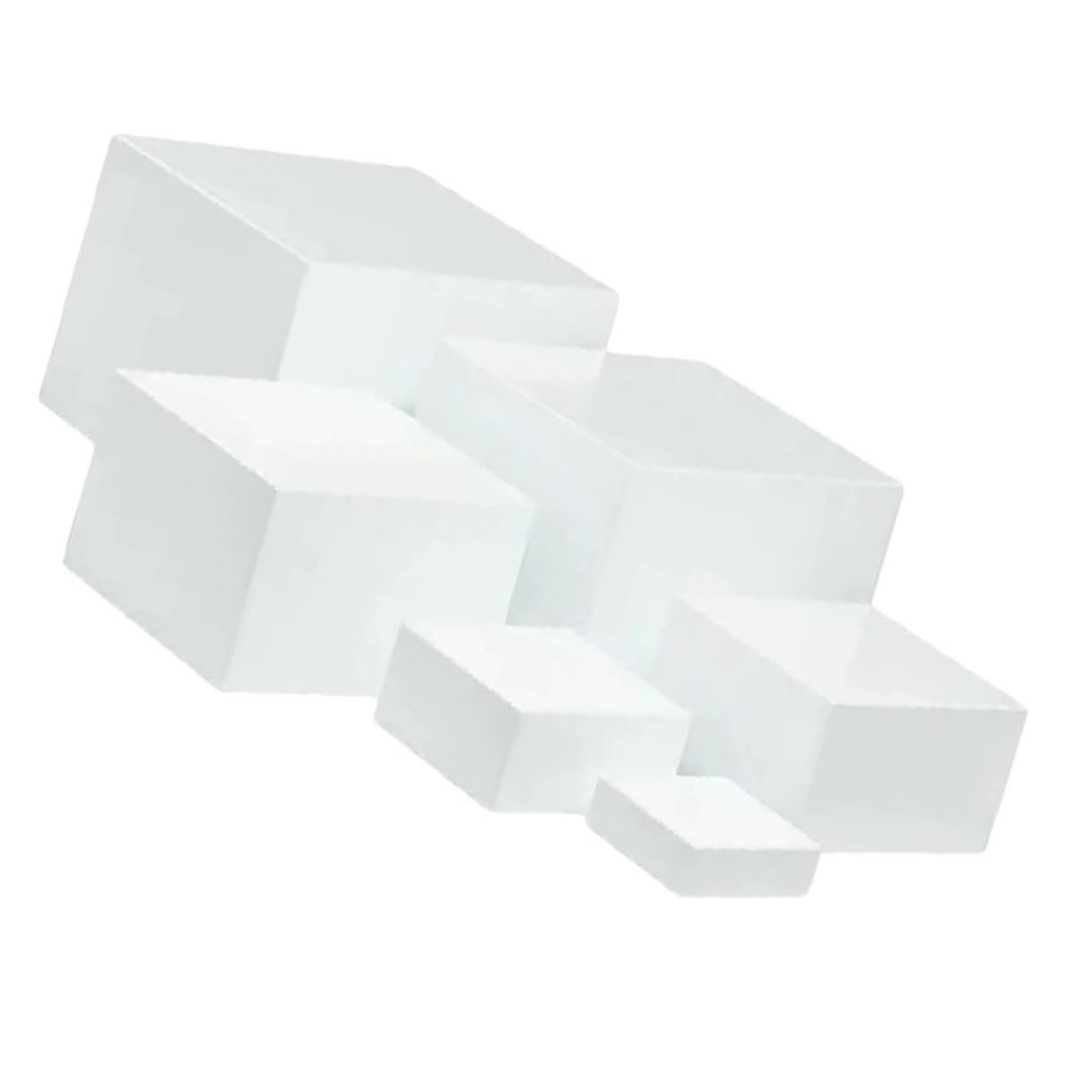 jojofuny 6 Piezas Soportes para Buffet Blancos de Plástico, Juego de Mesa