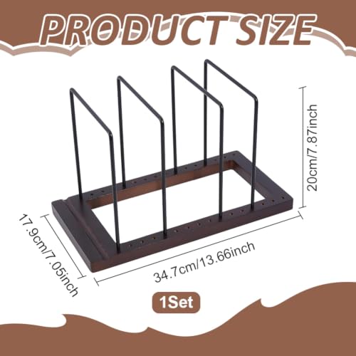 Organizador de álbumes para sala de estar con soporte de vinilos decorativo de madera 6