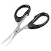 Aexit 12CM Long Hand Tools School Office Black Plastic Handle Stainless Steel Shears & Scissors Blade Scissors