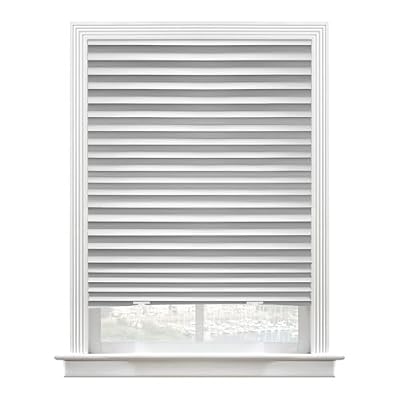 6 Packs Upgraded Cordless Light Fully Blocking Pleated Shade Blinds Light Filtering 36 in x 72 in Easy to Cut and Install, White