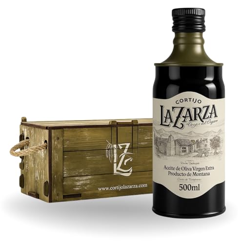 Aceite de Oliva Virgen Extra Picual AOVE | Cosecha Temprana Octubre | Estuche Gourmet + Lata 500ML | Sabor Frutado con Notas Verdes | Acidez 0,2 | Rico en Vitaminas E y A | 100% Natural