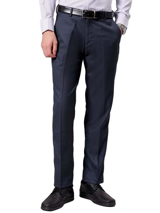 the indian garage co Men Regular Fit Self Design Mid-Rise Stretchable Formal Trousers-picture-10