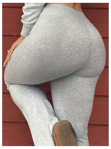 Verdusa Women's High Waisted Flared Pants Bell Bottoms Slim Fitted Casual Trousers2