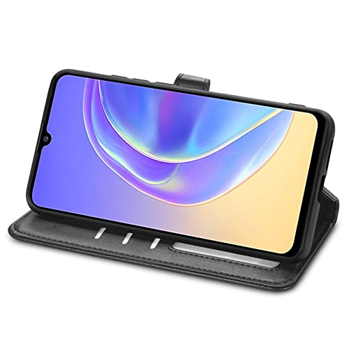 MRMBY Capa compatível com Samsung Galaxy S21 FE, [Suporte] [Alça de pulso] [compartimentos para cart