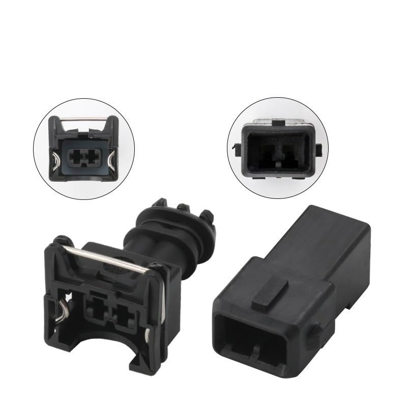 1/5/10/20 Sets 2 3 Pin 3.5mm Water Proof Connector 282189-1 for Automotive Fuel Injector EV1 Ignition Coil(3p Female Male,5 Sets)