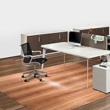SALLOUS Floor Mat, 60' x 79' Chair Mat for Hard Floors, Area Mat for Living Room, Vinyl Mat for Dinning Room, Multi-Purpose Floor Protector Desk Chair Mat for Home Office (Wood Grain)