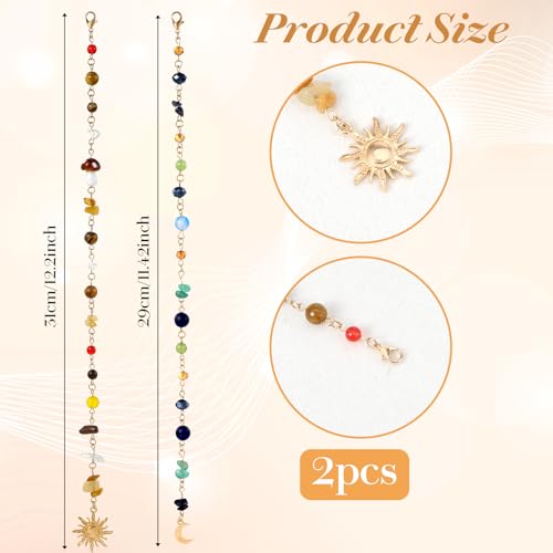 2 piezas accesorios para trenzas con dijes coloridos miniatura 2
