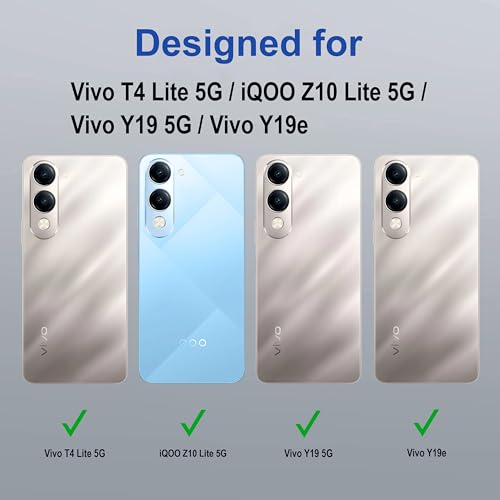 Image of Zapcase Back Case Cover for Vivo T4 Lite 5G | Compatible for Vivo T4 Lite 5G Back Cover | Scratch-Resistant Back Cover | Clear