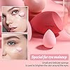 Makeup Sponge Set BS-MALL with Storage Case 7 Pcs for Liquid, Cream, and Powder,SAVE Foundation with 1 Mini Makeup Sponge For Travel Daily Use (A-Pink） #4