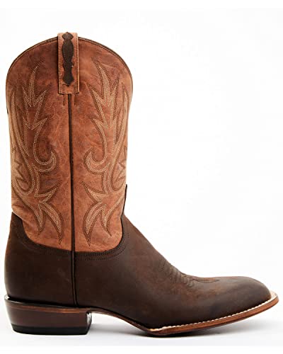 Lucchese Men's Gordon Western Boot Wide Square Toe Chocolate 12 D2