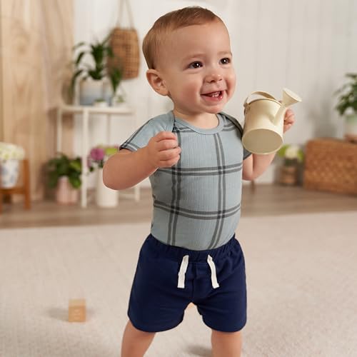 Image of Gerber Baby Boys' 3-Pack Pull-on Knit Shorts