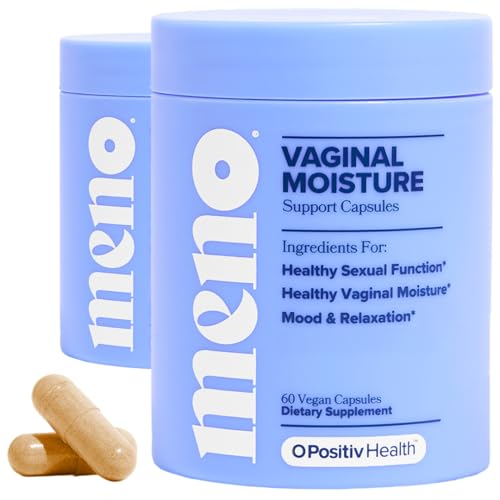 O Positiv MENO Vaginal Moisture Support Capsules OBGYN-Formulated to Support Healthy Vaginal Moisture Mood & Relaxation Hormone-Free with Maca & Fenugreek Seed 30 Servings (Pack of 2)