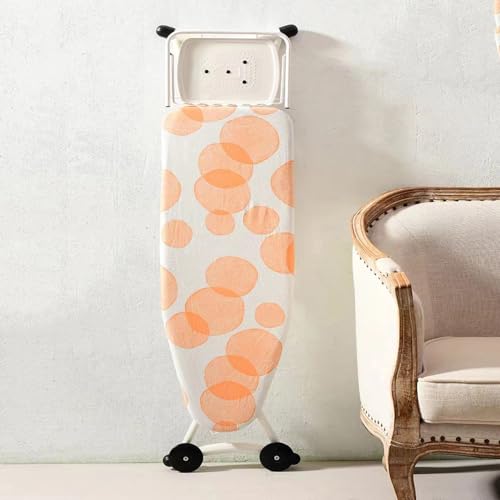 Housse de table à repasser coton 33 x 91 cm housse réglable résistante chaleur orange