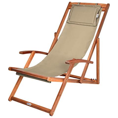 Casaria Tumbona Plegable de Madera de Acacia Cover