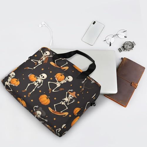 Funda para portátil ALAZA 13-15.6 pulg con patrón calavera miniatura 7
