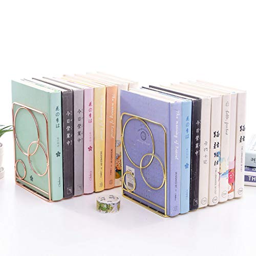 RK-HYTQWR 2Pieces Fermalibri da Tavolo Rotondi in