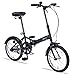 MYPALLAS 折畳自転車16インチ シングルギア マット調3色カラー シンプルなコンパクト自転車 プレゼントや景品にも最適 MF101 ミスティネイビー