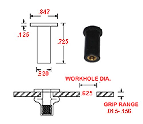 Metal Threaded Star Type Insert for 1