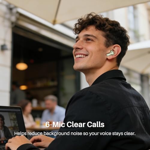 Image of TOZO Hybrid Active Noise Cancelling Wireless Earbuds 6 Mics AI Clear Call | 68H Playtime LED Display 32 Preset EQs App Bluetooth 5.3 IPX8 Waterproof Ear Buds