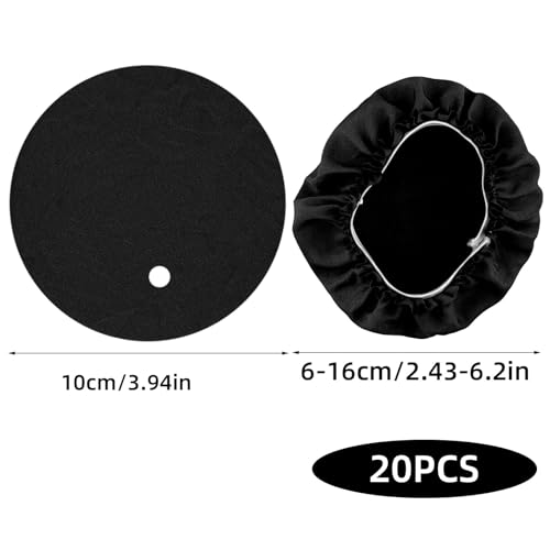 20pcs Drink Cover Scrunchies, Women's Drink Protectors Lids with Straw Holes for 6-16cm/2.43-6.2 Inch Drug-Proof Reusable Beverage Covers for Nightclub Parties by XIHIRCD - Image 2