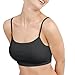 Hanes womens Comfortflex Fit Bralette Pack, Stretch Cotton Low-impact Bra, Moisture-wicking Cotton Bralette, 3-pa Bra, 3-pack - String Crop Black/Spiced Fig/Terra Red, X-Small US