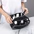 Gonex Travel Toiletry Bag Nylon, Shaving Bag Toiletry Organizer Black