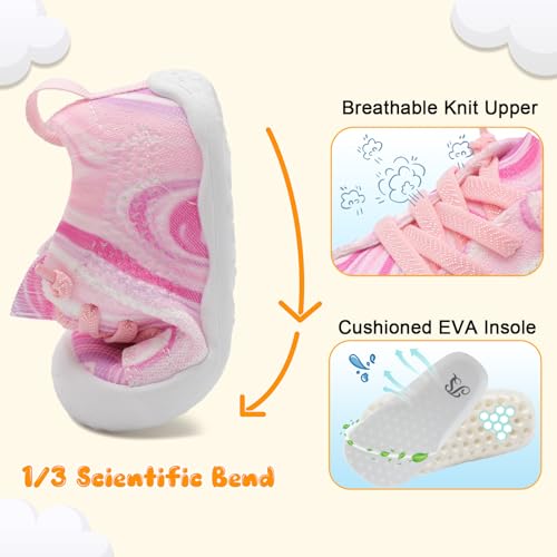 Image of JIASUQI Baby Shoes for Toddler Boys Girls Sneakers Slip on Walking Shoes for Babies