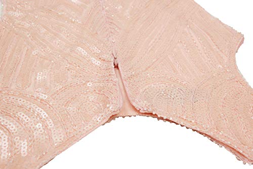 Girls Vintage Sequined Gatsby Fringed Flapper Dress Roaring 20s Party3