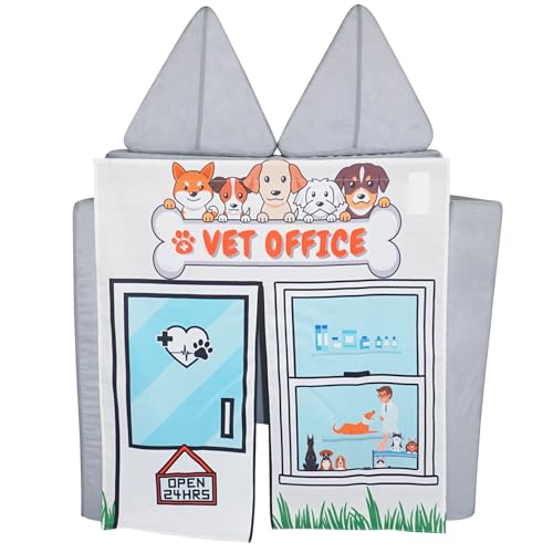 Image of Couch Swag Play Panel for Childrens Foam Sofa Kids Couch (Vet Office)