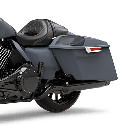 HR3 Gunship Gray Saddlebag Lids con rejillas para altavoces 5"x7" compatibles con 2022 Road Glide Street Glide Ultra Limited (Reemplazo OEM) miniatura 6