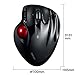 SANWA Bluetooth 5.0 Ergonomic Trackball Mouse, Computer Rollerball Mice, Laser Sensor, 34mm Trackball, 400/800/1200/1600 Adjustable DPI, 5 Buttons, Compatible with MacBook, Laptop, Windows, macOS