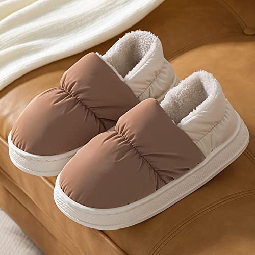 Yuhaotin House Slippers For Women Memory Foam Women Slippers Autumn And Winter Comfortable And Fashionable Indoor And Outdoor Flat Fuzzy Slippers For Women Outdoor Orthotic Preppy Slippers #TOP1