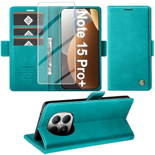 Étui en cuir Xiaomi Redmi Note 15 Pro Plus 5G Giyer cyan